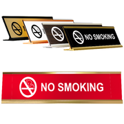 No Smoking 2" x 8" Desk Plate