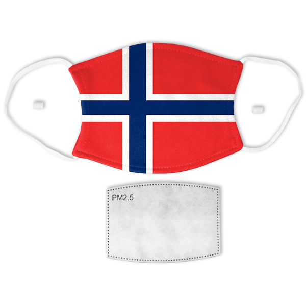 Flag of Norway Adult Size Face Mask
