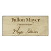 Wood Engraved Designer Name Tag