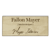 Wood Engraved Designer Name Tag