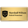Law Scales Templated Lawyer Name Tag