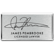 Custom Lawyer Signature Name Tag