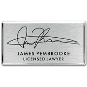 Custom Lawyer Signature Name Tag