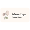 Minimal Floral Name Tag