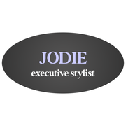Dark Grey and Lavender Stylist Name Tag