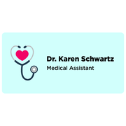 Heart Medical Name Tag with Heart
