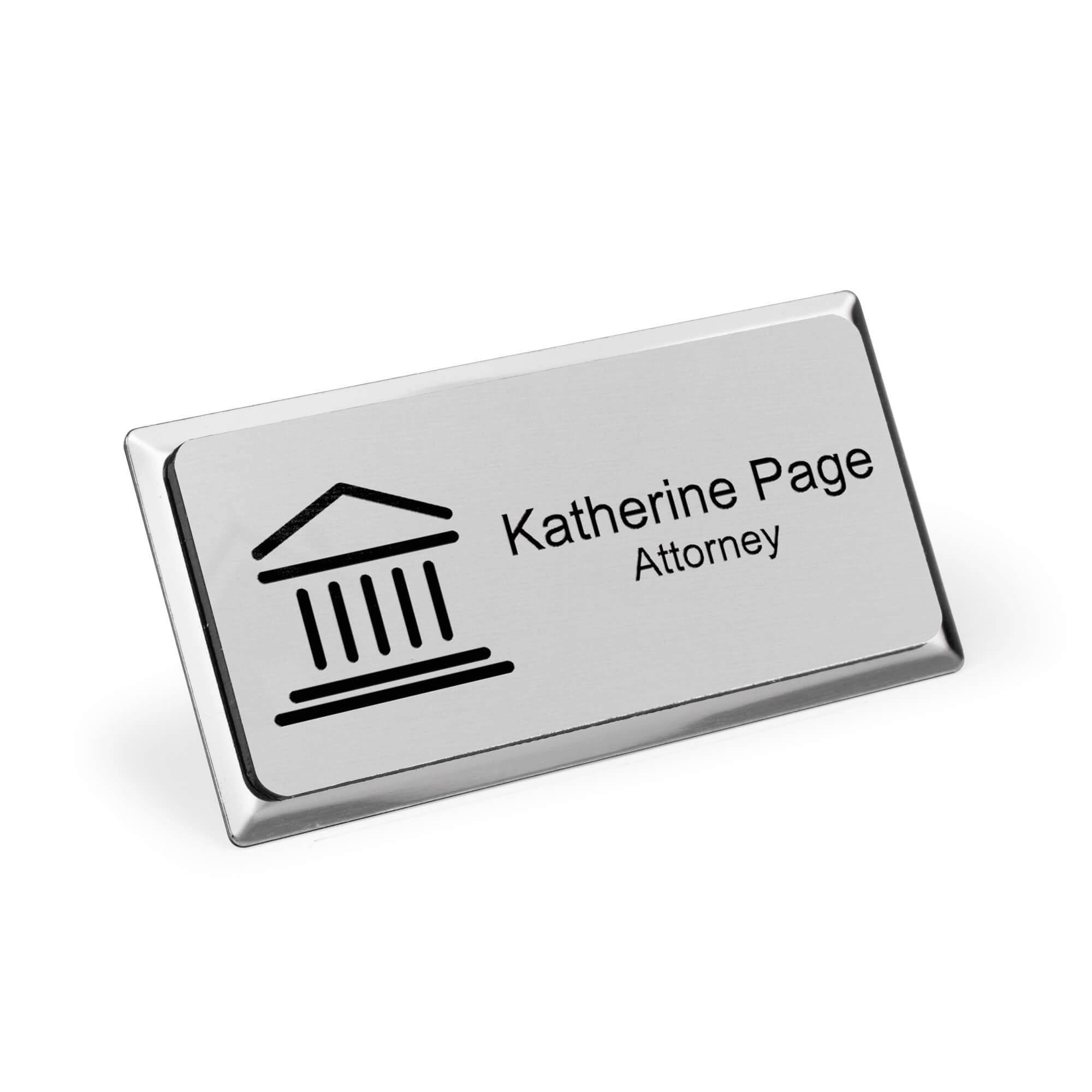 Law Office Premier Name Tag - 1.5