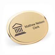 Law Office Oval Premier Name Tag