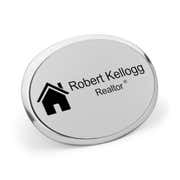 Real Estate Oval 2.5" x 1.75" Executive Holder Name Tag