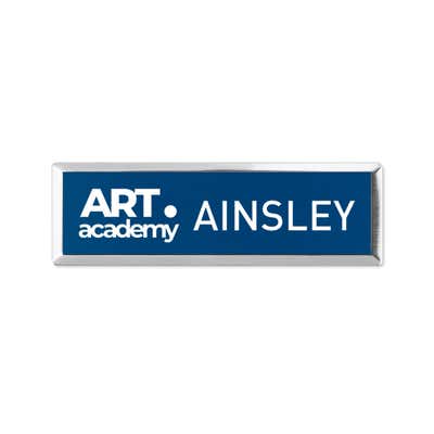 Engraved Executive Beveled Name Badge, 1" x 3"  - alternate view