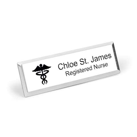 Custom Medical Doctor Name Tag  - 1" x 3"