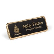 Executive Engraved Small Rounded Corner Name Badge