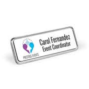 Small UV Printed Executive Name Badges | Rounded Corners
