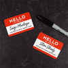 Hello My Name Is Inigo Montoya & Slim Shady Name Tags