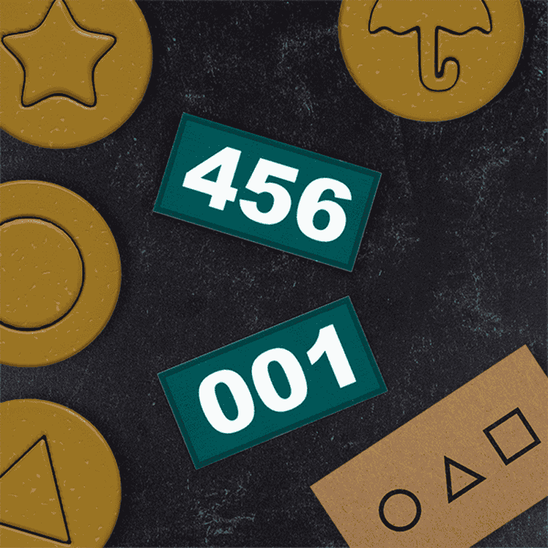 Survival Game Player 456 Name Tag