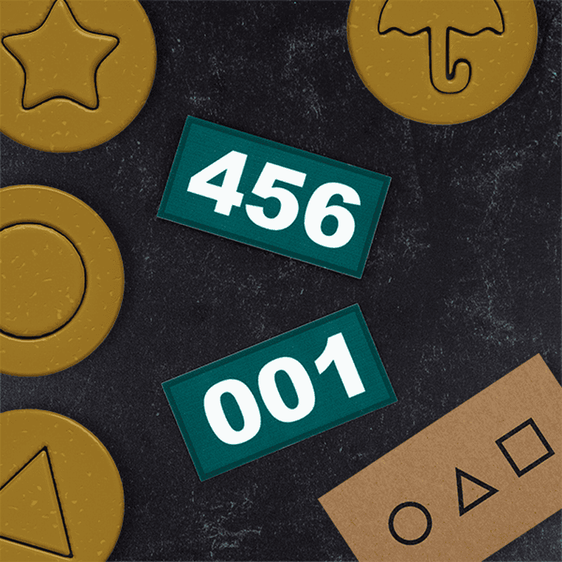 Survival Game Player 456 Name Tag