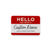 Hello My Name Is Custom Costume Name Tag