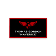 Maverick Elite Fighter Pilot Custom Costume Name Tag