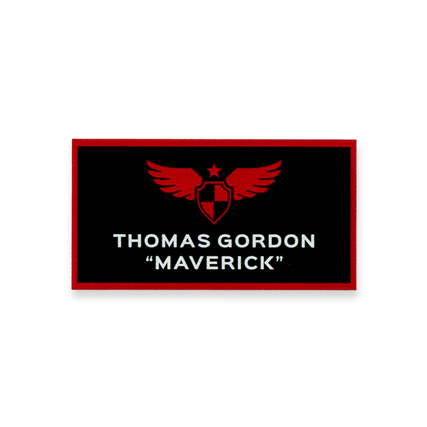 Maverick Elite Fighter Pilot Custom Costume Name Tag