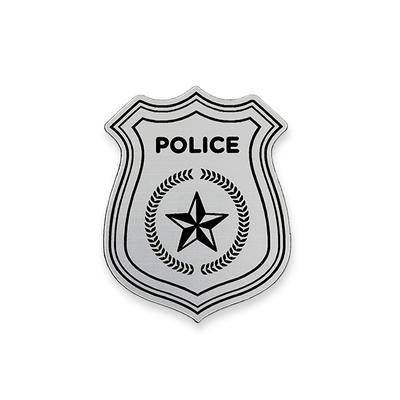 Police Badge Costume Name Tag