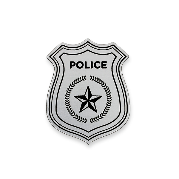 Police Badge Costume Name Tag