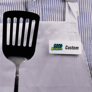 Good Burger Saucy Name Tag pinned