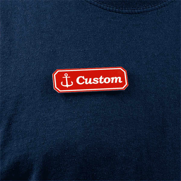 Scoops Parlor Name Tag pinned
