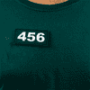 Survival Game Player 456 Name Tag pinned