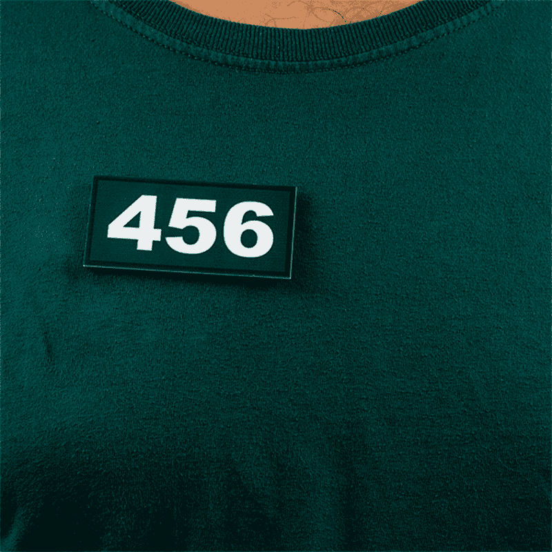 Survival Game Player 456 Name Tag pinned