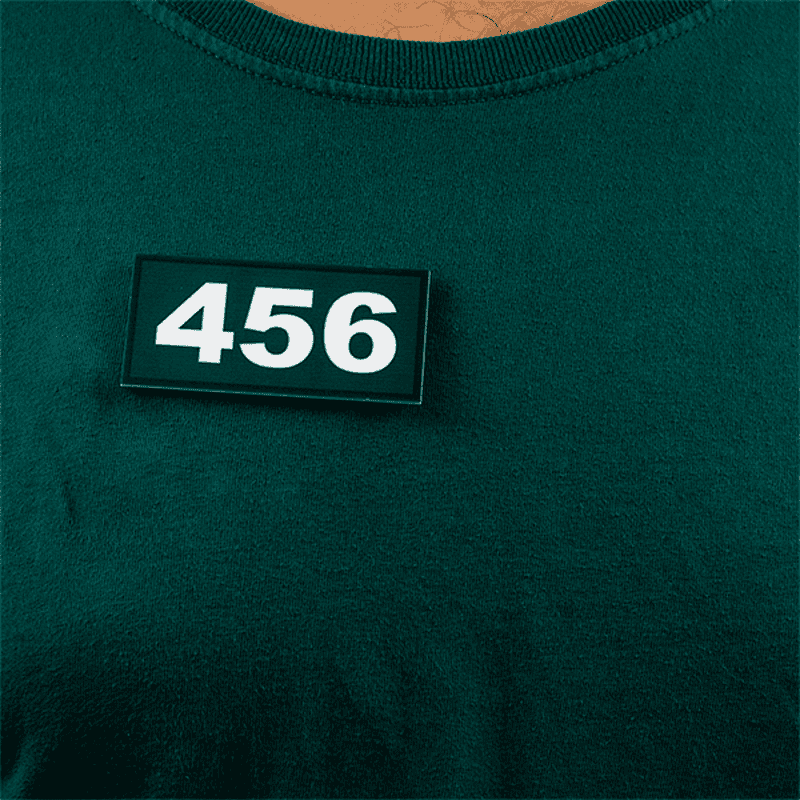 Survival Game Player 456 Name Tag pinned
