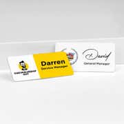 Custom Car Dealership Name Tag