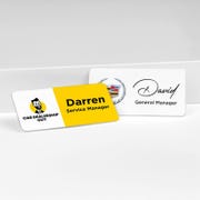 Custom Car Dealership Name Tag