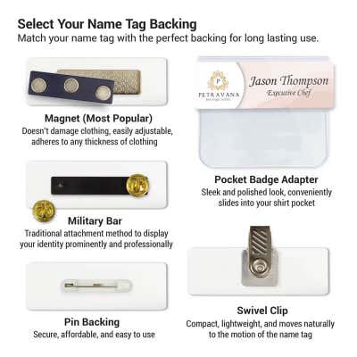 Custom 2 Line Laser Engraved Name Tag - alternate view