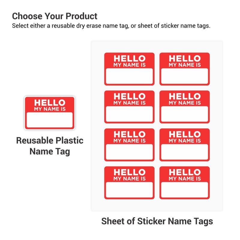 Hello my Name is Product Options