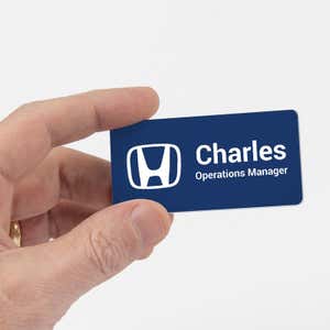 1.5 X 3 Car Dealership Name Tag