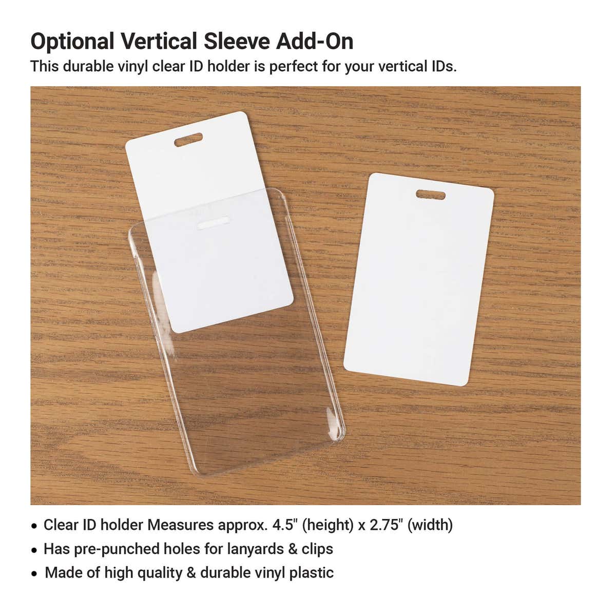 Visitor Badge protective sleeve