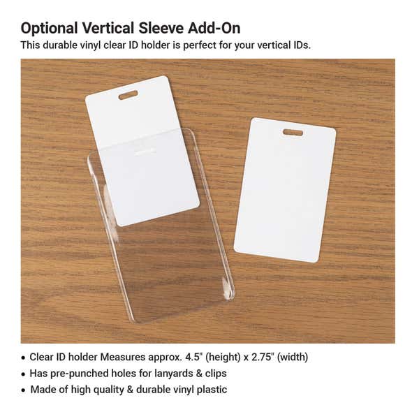 Visitor Badge protective sleeve