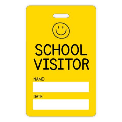 Reusable School Visitor Badge
