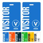 Reusable Visitor Badge – Full Color Plastic