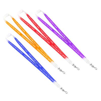 Custom Text Sublimation Lanyard - alternate view