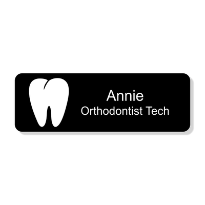 Orthodontist Tooth Dentist Name Tag