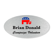 Republican Party Full Color Oval Name Tag