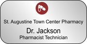 Pharmacist Technician Rectangle Name Tag