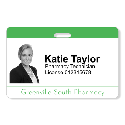 Pharmacy Photo ID Badge | Horizontal