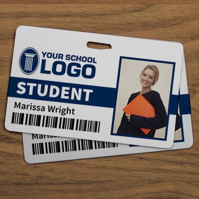 Custom Student Photo ID Badge - alternate view