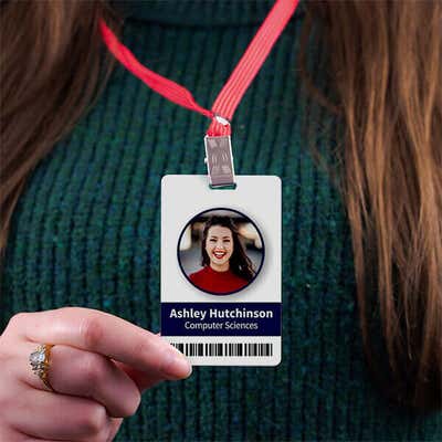 Custom Photo ID with Name & Logo - alternate view