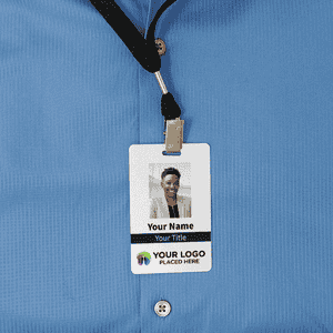 Custom Double-Sided Vertical ID Card, Professional Identification 