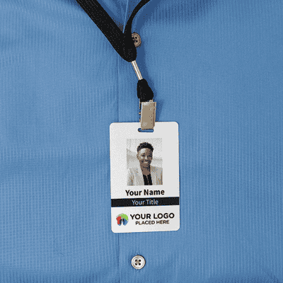 Custom Double-Sided Vertical ID Card, Professional Identification - alternate view