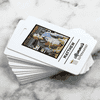 White Custom Full Color Delivery Shopper Photo ID Stacked