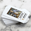 White Custom Full Color Delivery Shopper Photo ID Stacked